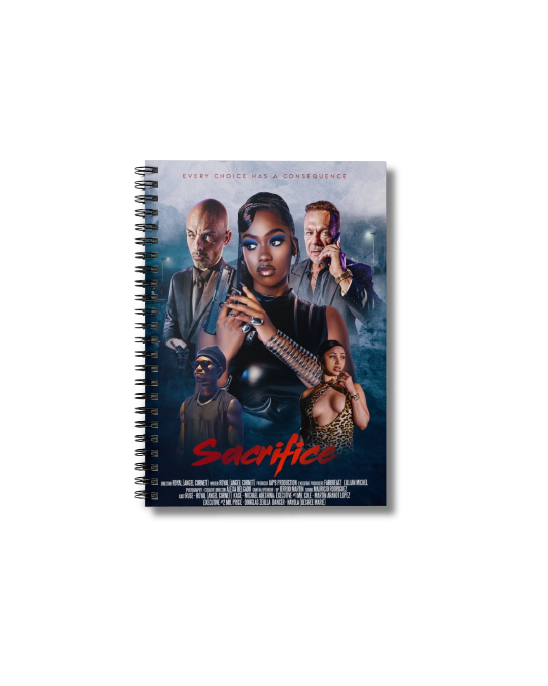 Sacrifice Movie Poster Spiral Notebook