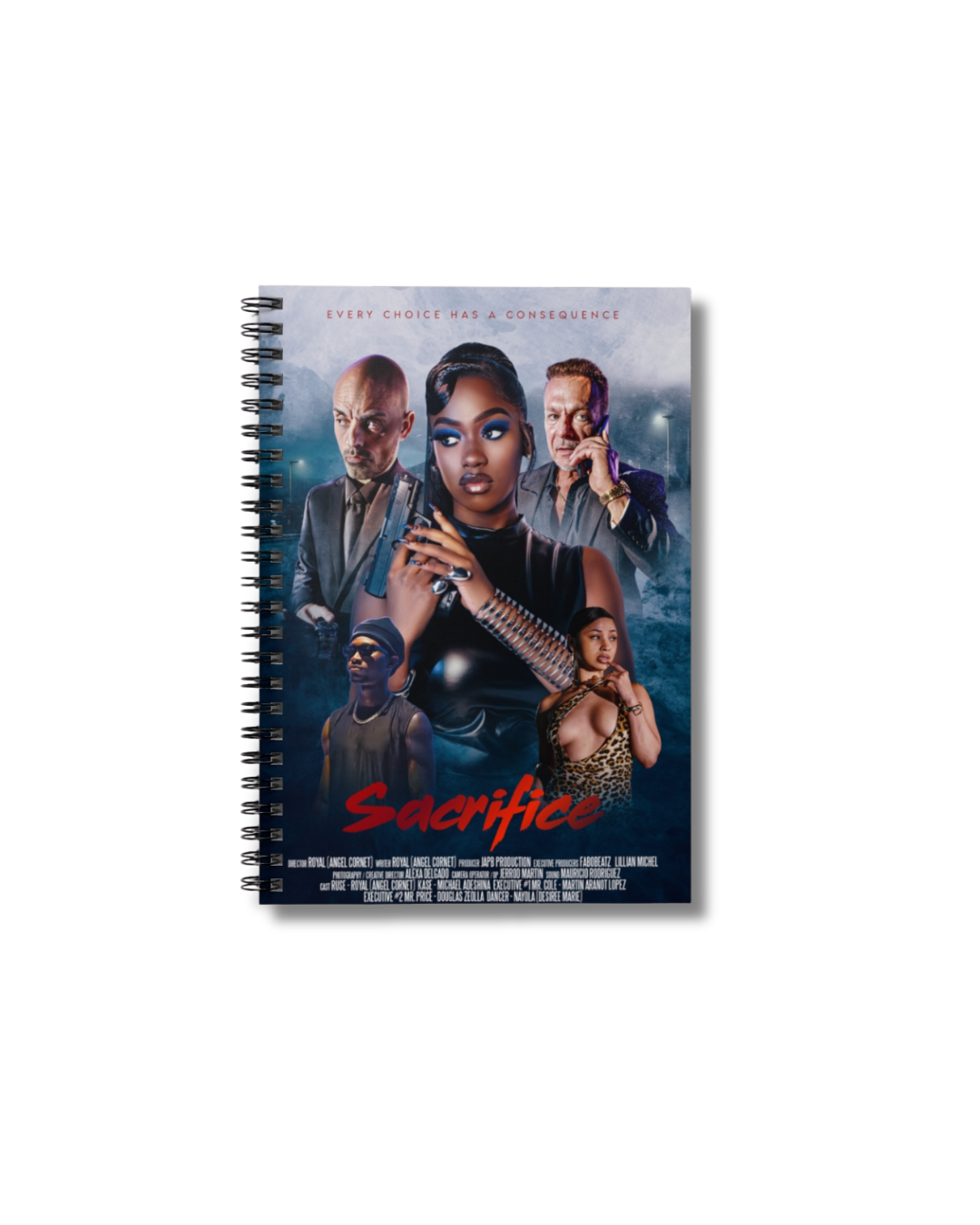 Sacrifice Movie Poster Spiral Notebook