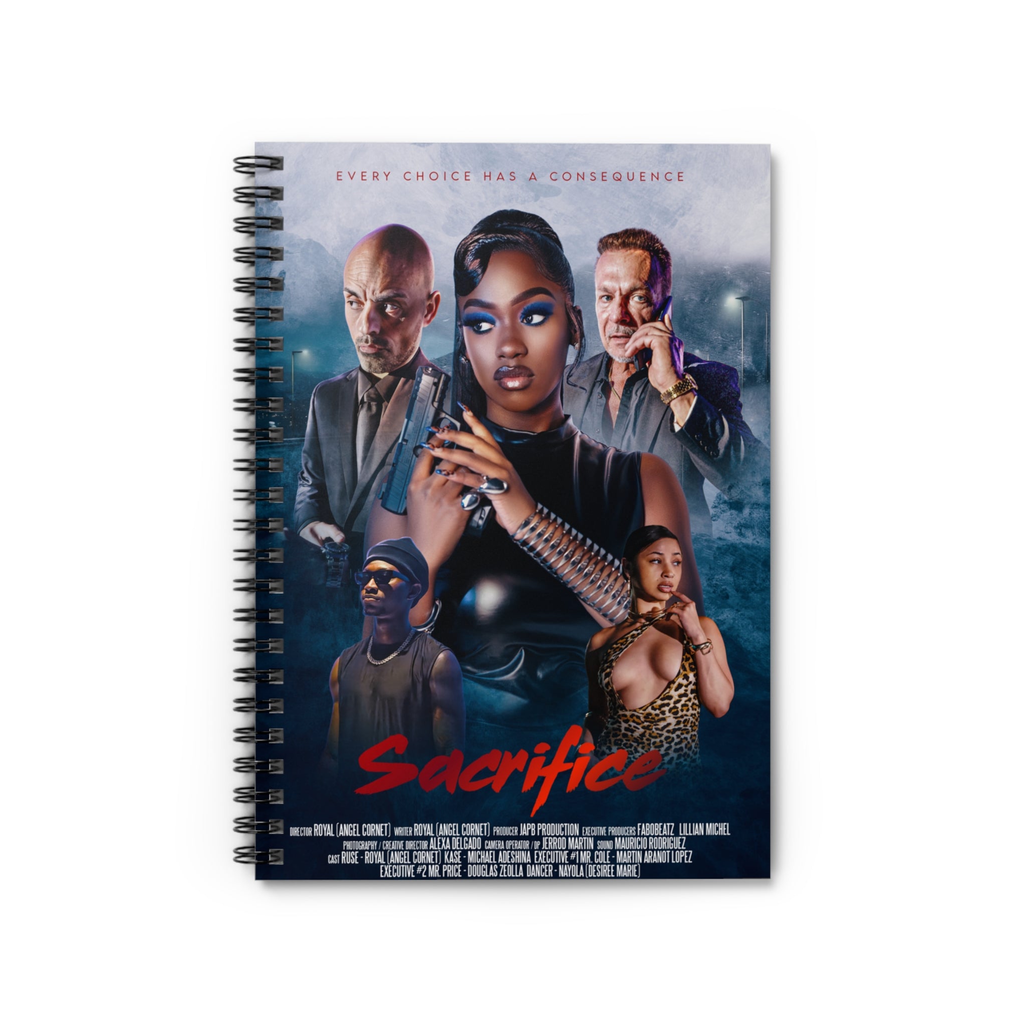 Sacrifice Movie Poster Spiral Notebook